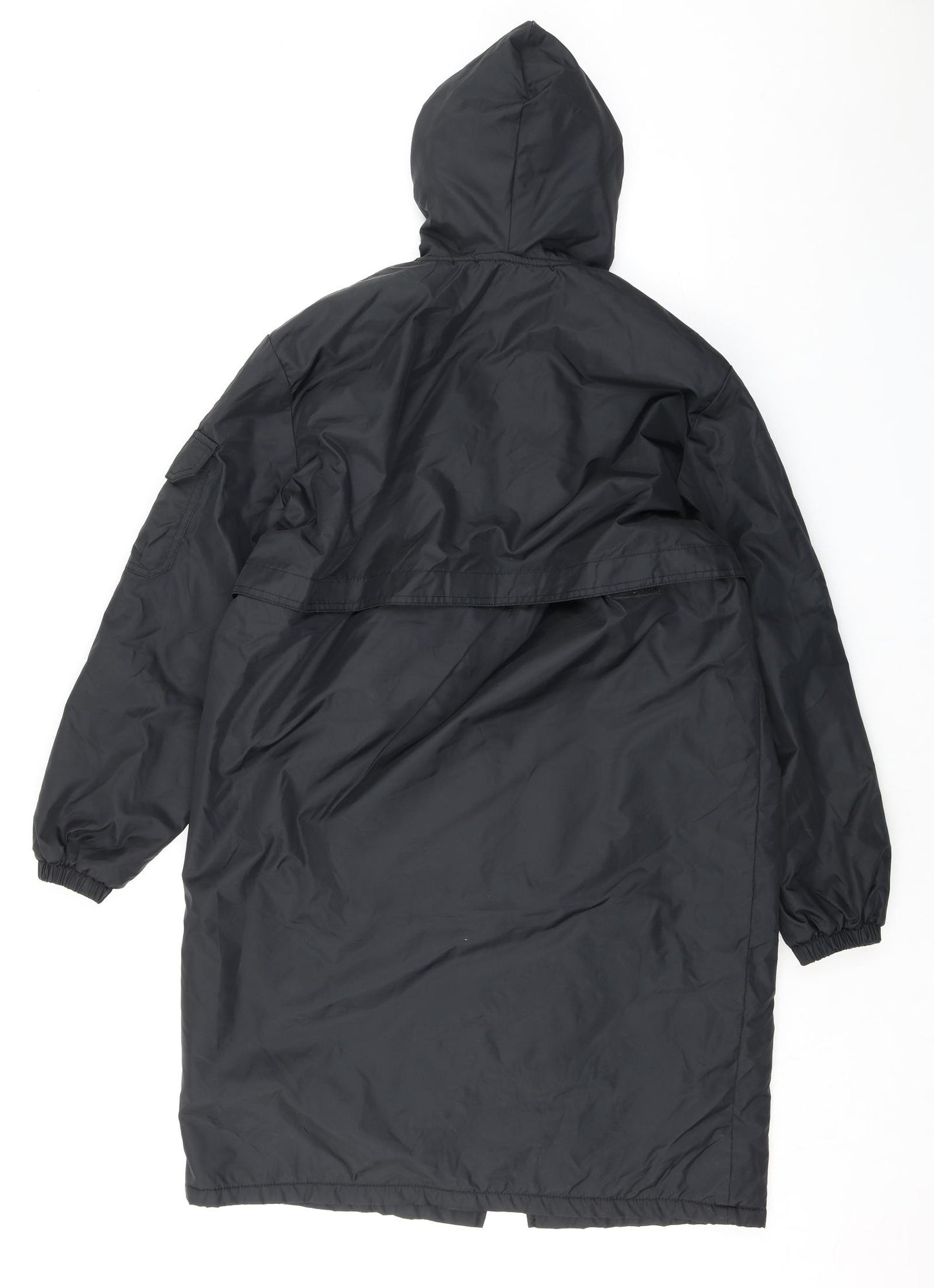 Adoretex Womens Black Rain Coat Coat Size XS Zip - Changing Robe