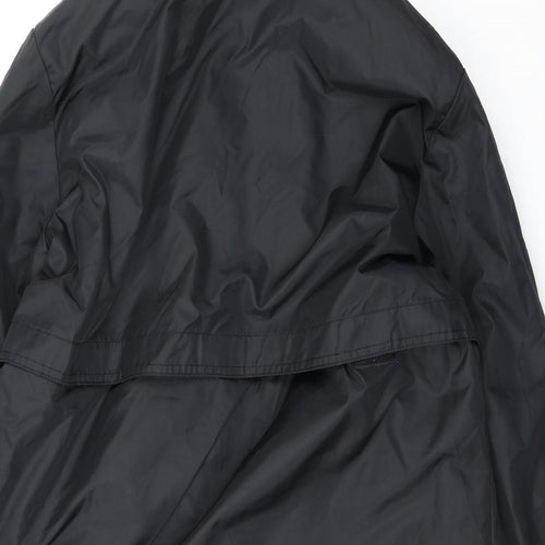 Adoretex Womens Black Rain Coat Coat Size XS Zip - Changing Robe