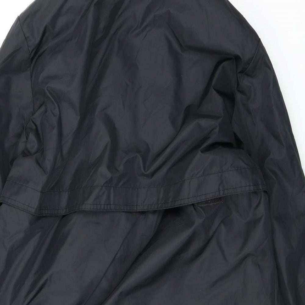 Adoretex Womens Black Rain Coat Coat Size XS Zip - Changing Robe