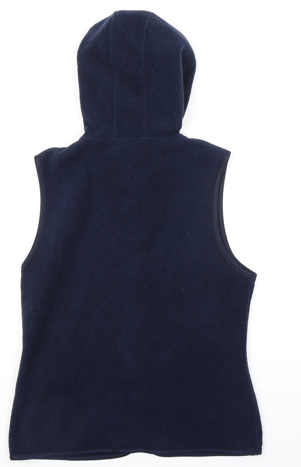 Bay Trading Womens Blue Gilet Jacket Size 12 Zip - Hooded Zipped Pockets