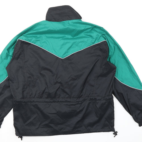 Hind Mens Black Windbreaker Jacket Size M Zip - Pockets , Lightweight