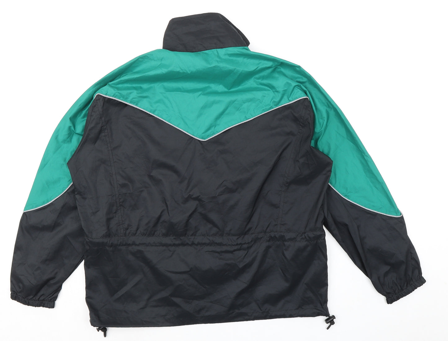 Hind Mens Black Windbreaker Jacket Size M Zip - Pockets , Lightweight