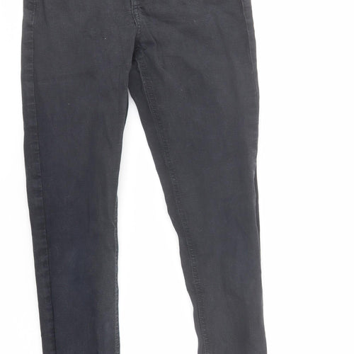 Topshop Womens Blue Cotton Skinny Jeans Size 26 in L32 in Regular Zip
