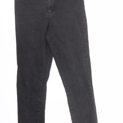 Denim & Co. Womens Black Cotton Skinny Jeans Size 10 L28 in Regular Zip