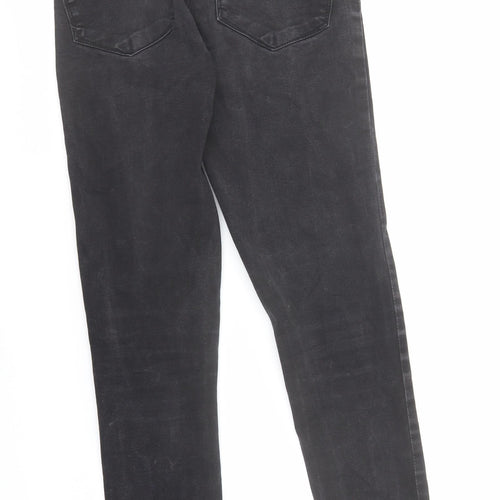 Denim & Co. Womens Black Cotton Skinny Jeans Size 10 L28 in Regular Zip