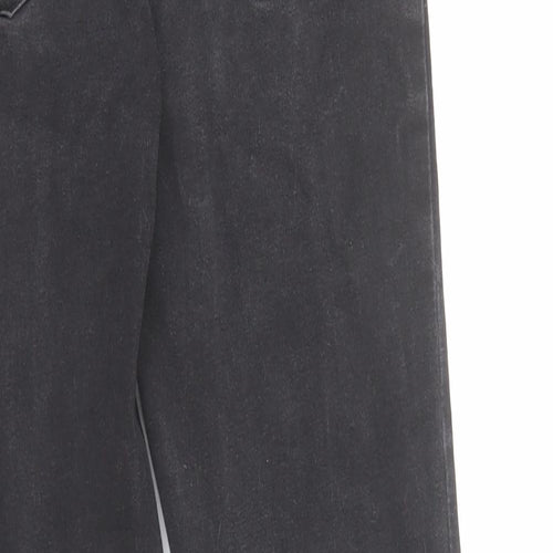 Denim & Co. Womens Black Cotton Skinny Jeans Size 10 L28 in Regular Zip