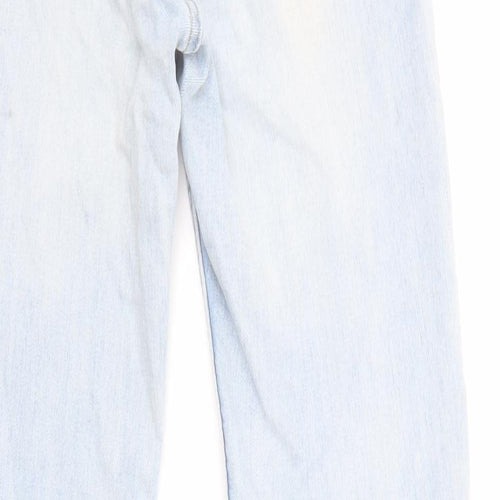 Divided by H&M Womens Blue Cotton Skinny Jeans Size 8 L29 in Regular Zip