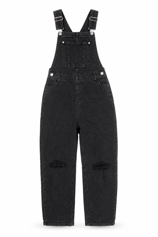 Denim & Co. Womens Black Cotton Straight Jeans Size 4 L28 in Regular Button - Dungarees