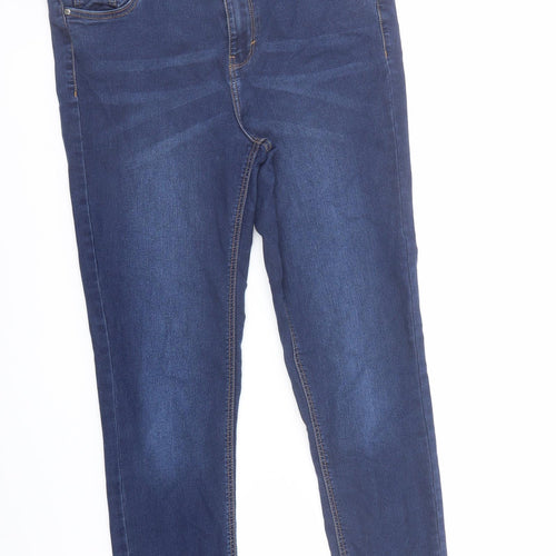 ORSAY Womens Blue Cotton Skinny Jeans Size 30 in L27 in Regular Zip