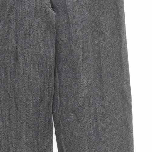 Relativity Womens Grey Cotton Straight Jeans Size 6 L30 in Regular Zip