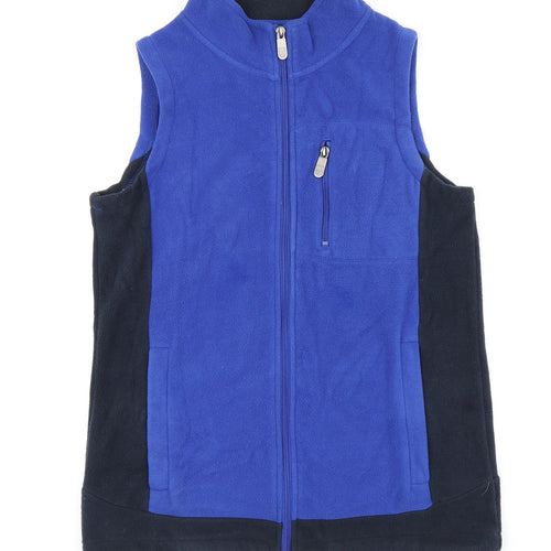 Cotton Traders Mens Blue Gilet Waistcoat Size XS Zip