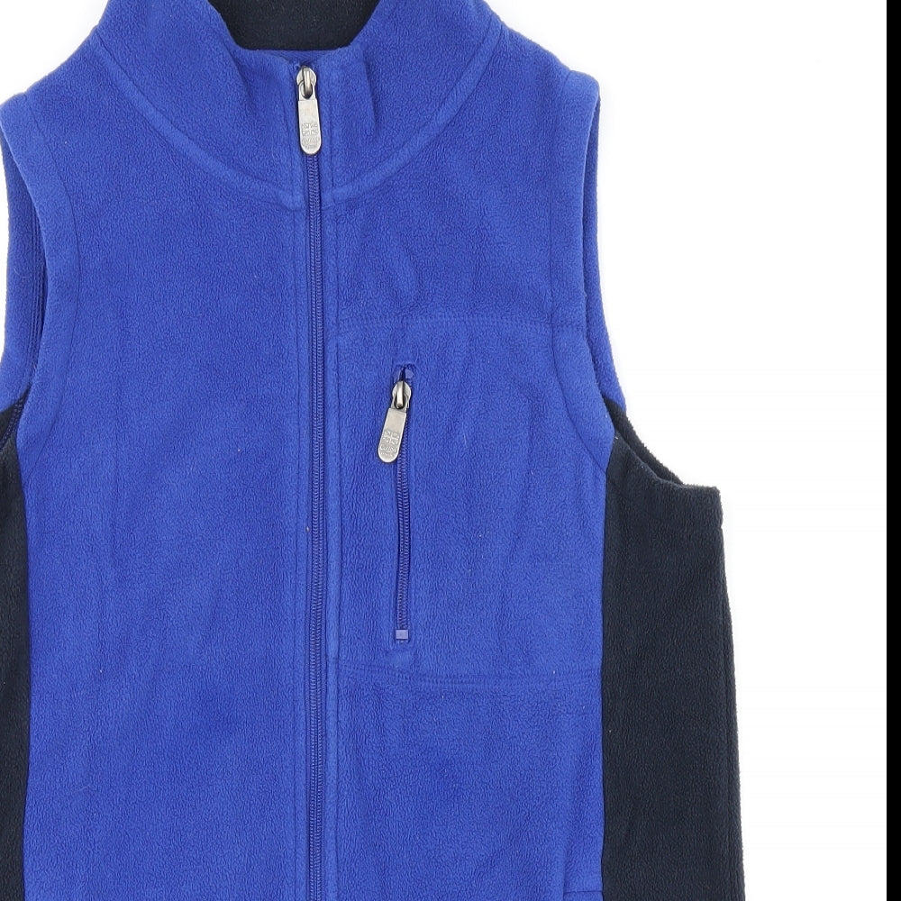 Cotton Traders Mens Blue Gilet Waistcoat Size XS Zip
