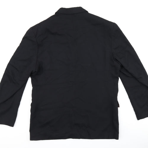 Woods & Gray Mens Black Jacket Blazer Size M Button