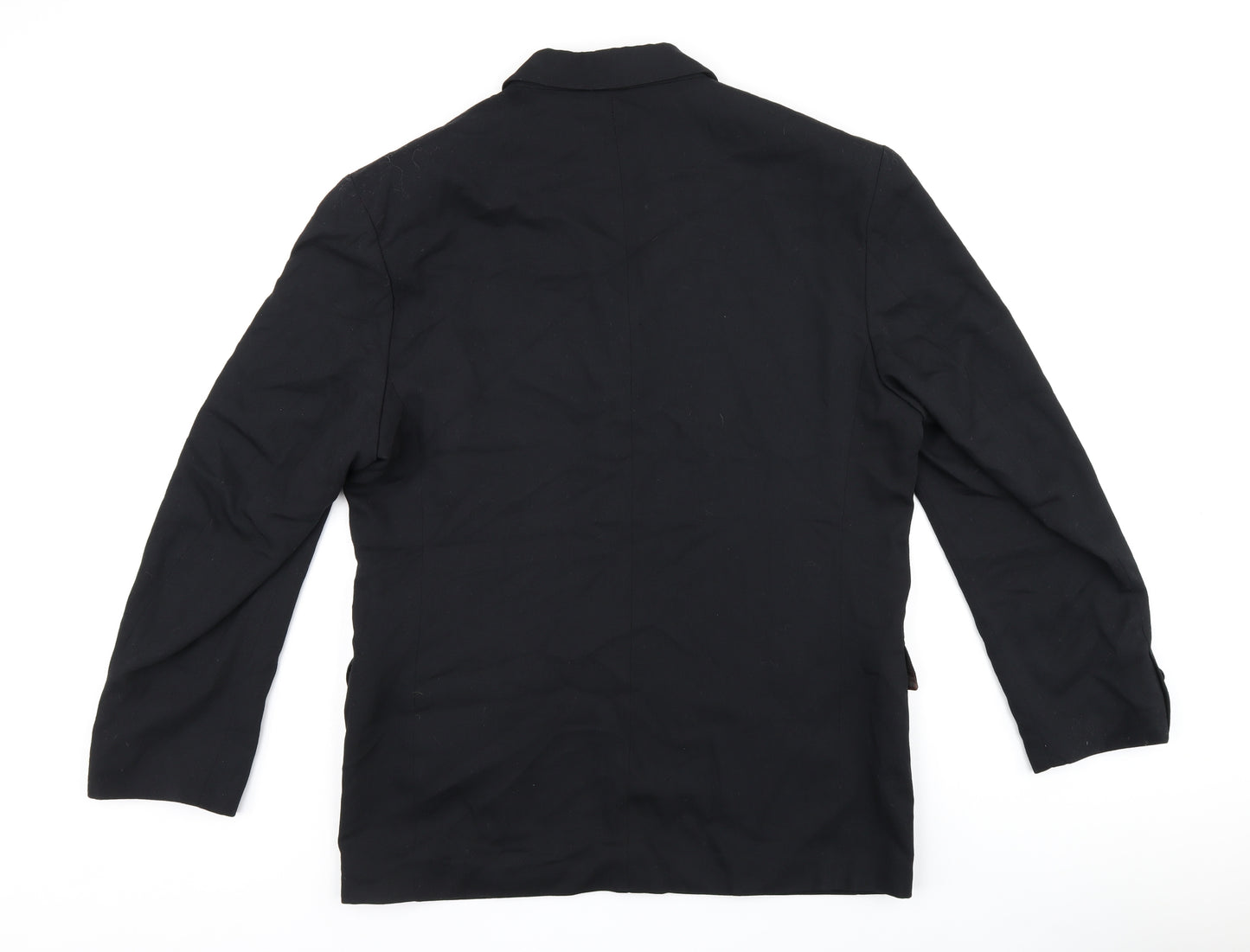 Woods & Gray Mens Black Jacket Blazer Size M Button