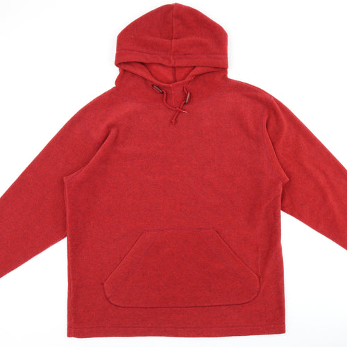 St Michael Womens Red Polyester Pullover Hoodie Size 12 Pullover