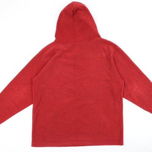 St Michael Womens Red Polyester Pullover Hoodie Size 12 Pullover
