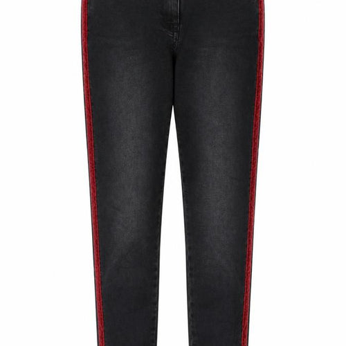 Matalan Womens Grey Cotton Straight Jeans Size 12 L27 in Regular Zip