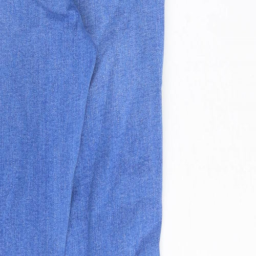 New Look Girls Blue Cotton Skinny Jeans Size 14 Years L28 in Slim Zip