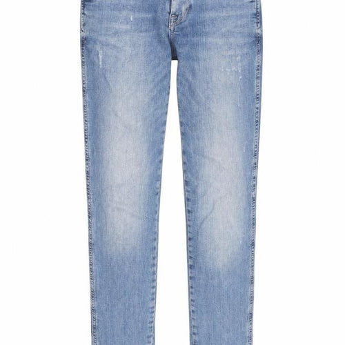 H&M Womens Blue Cotton Straight Jeans Size 28 in L32 in Regular Zip