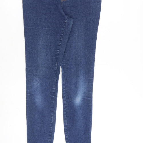 Denim & Co. Womens Blue Cotton Skinny Jeans Size 12 L30 in Slim