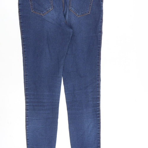 Denim & Co. Womens Blue Cotton Skinny Jeans Size 12 L30 in Slim