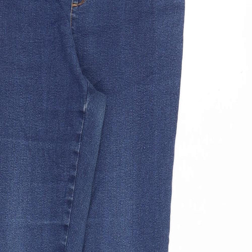 Denim & Co. Womens Blue Cotton Skinny Jeans Size 12 L30 in Slim