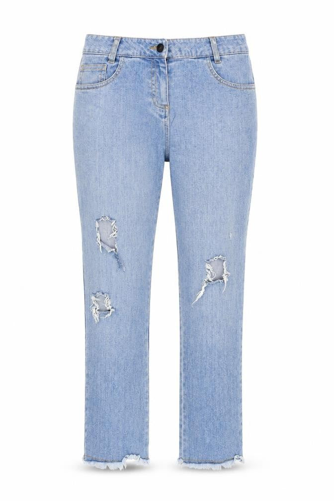 Vildnis Womens Blue Cotton Straight Jeans Size M L27 in Regular Zip