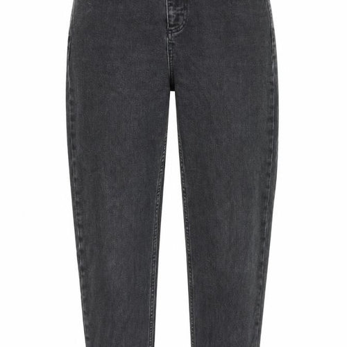 Miss Selfridge Womens Grey Cotton Mom Jeans Size 12 L24 in Regular Tie