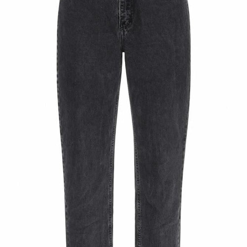 Denim & Co. Womens Grey Cotton Mom Jeans Size 10 L28 in Regular Zip