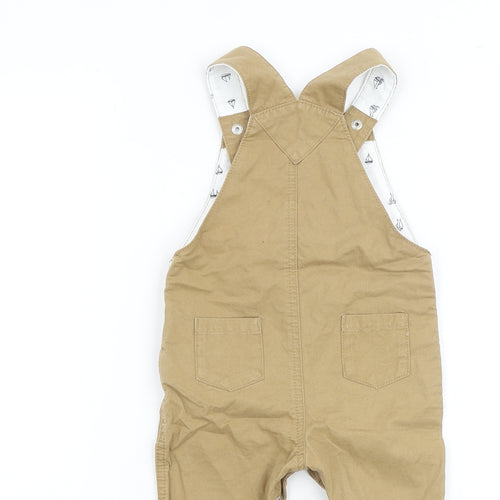 Jasper Conran Baby Beige 100% Cotton Dungaree One-Piece Size 12-18 Months Snap