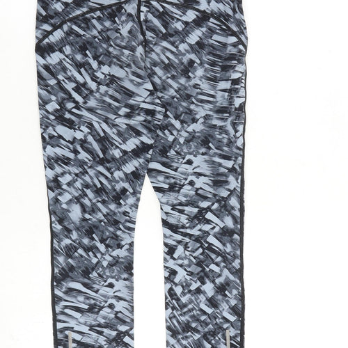 Nike Womens Green Geometric Polyamide Carrot Leggings Size S L23 in