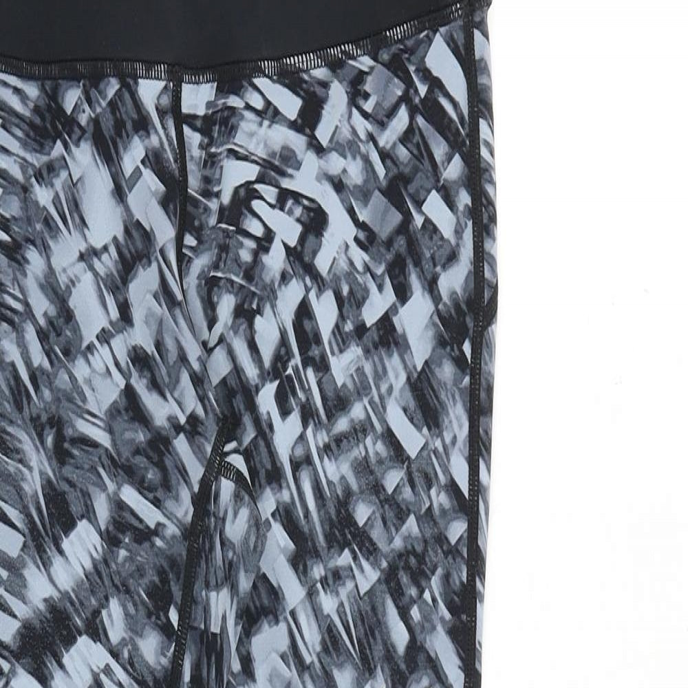 Nike Womens Green Geometric Polyamide Carrot Leggings Size S L23 in