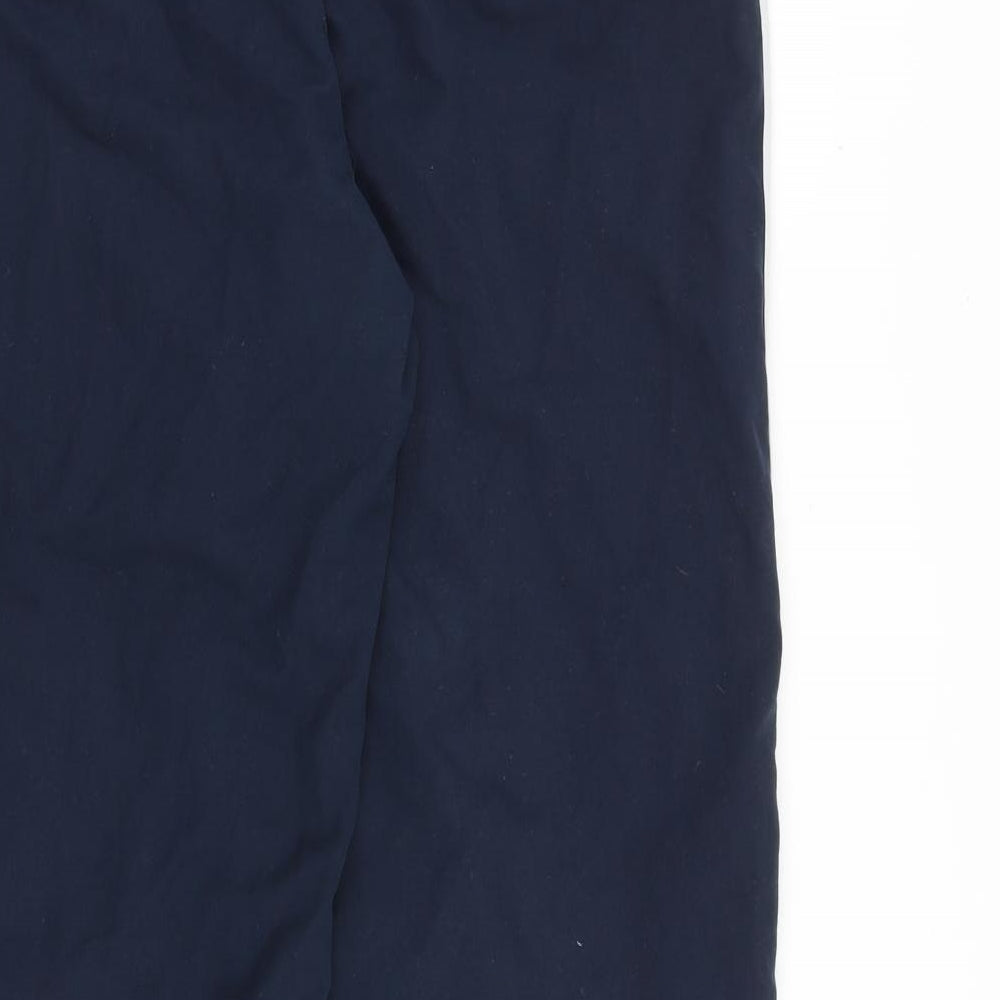 adidas Mens Blue Polyester Sweatpants Trousers Size 2XL L31 in Regular Drawstring