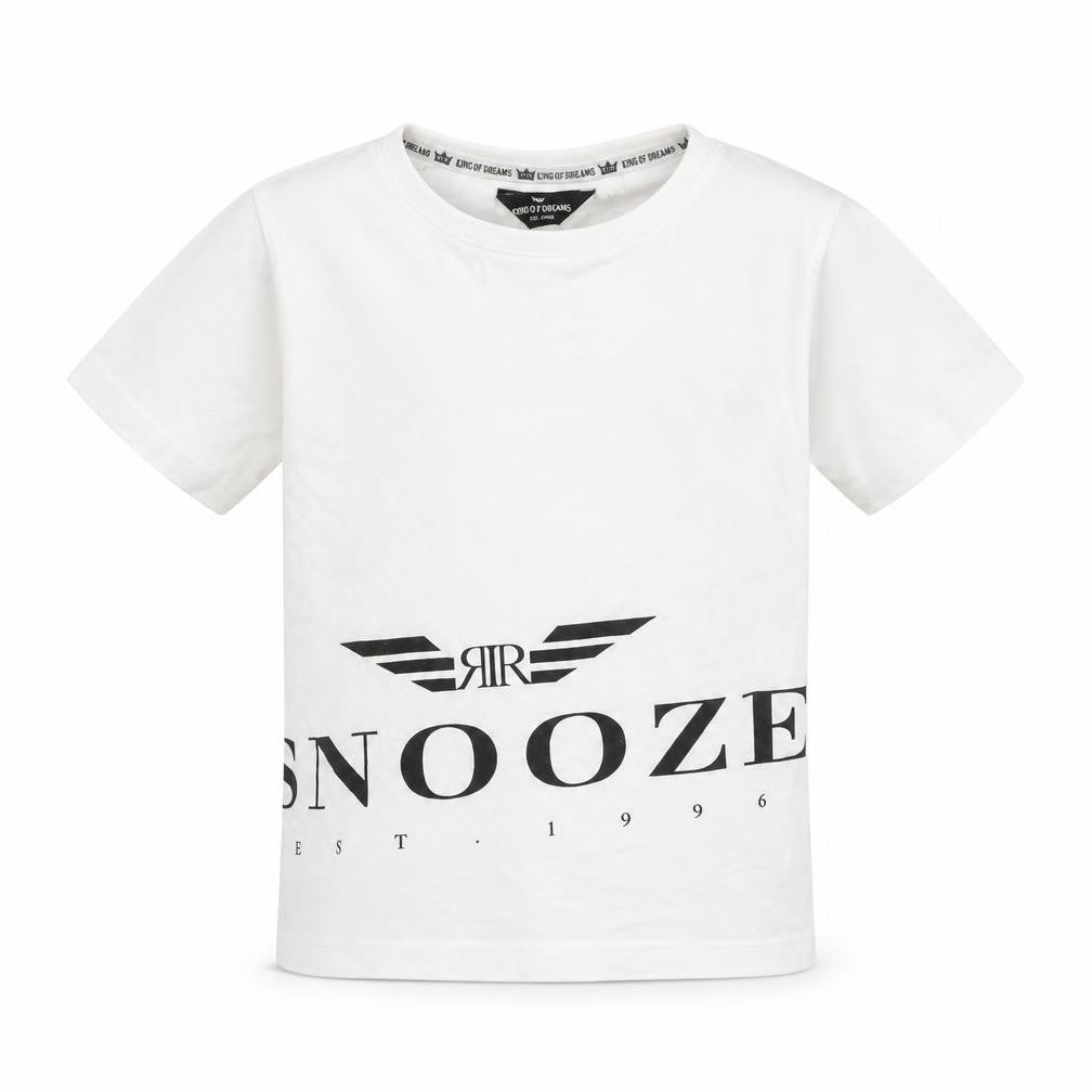 King Of Dreams Boys White 100% Cotton Basic T-Shirt Size 4-5 Years Round Neck Pullover