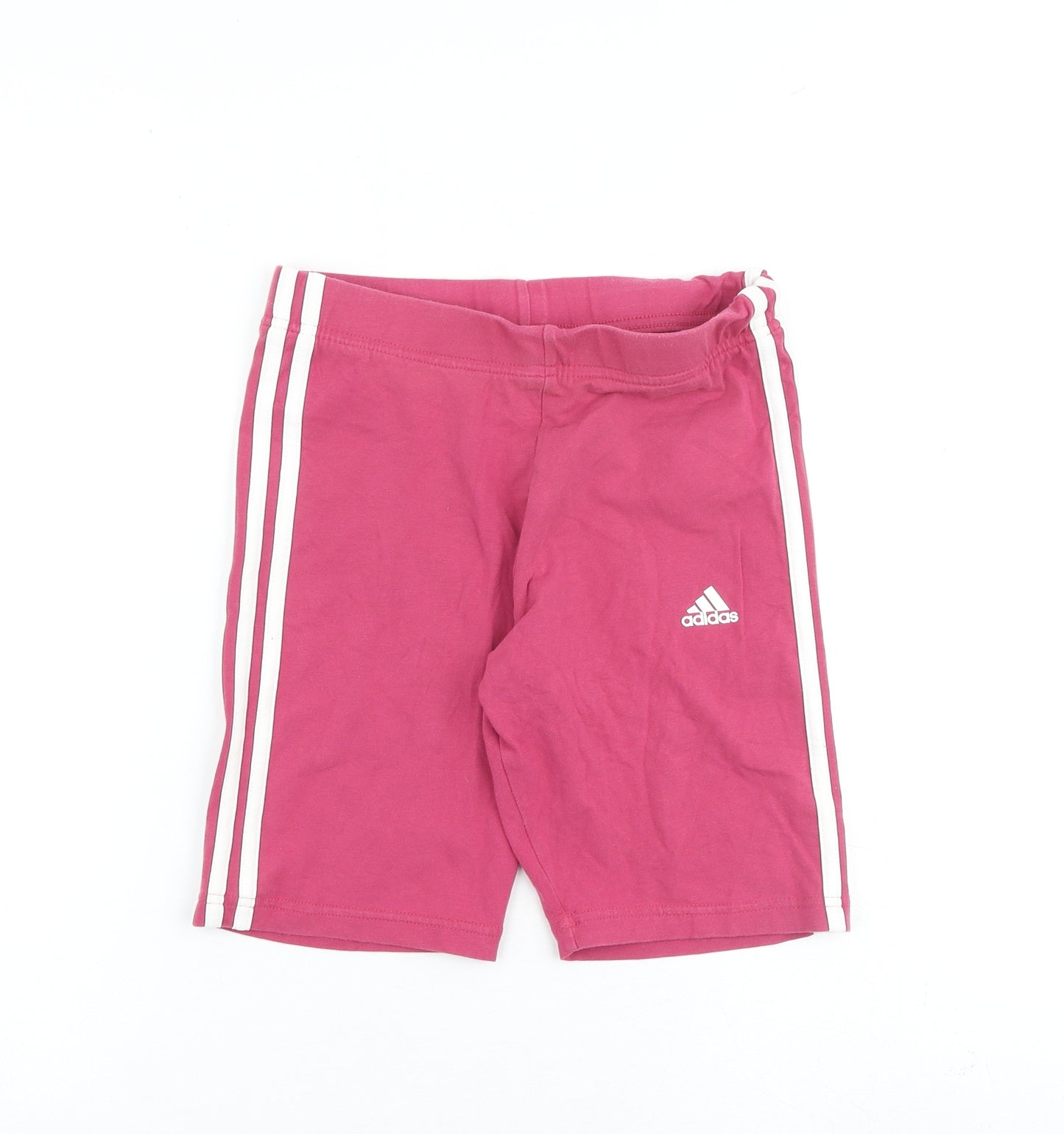 adidas Womens Pink Cotton Basic Shorts Size S L8 in Regular Pull On