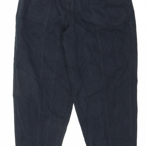 Wrap London Womens Blue Cotton Straight Jeans Size 16 L29 in Regular Zip