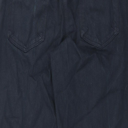 Wrap London Womens Blue Cotton Straight Jeans Size 16 L29 in Regular Zip