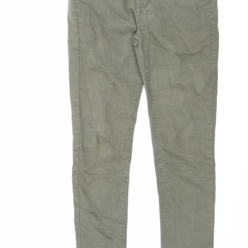 Patrizia Womens Green Cotton Skinny Jeans Size 31 in L31 in Slim Zip