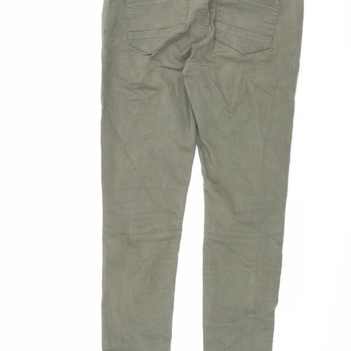 Patrizia Womens Green Cotton Skinny Jeans Size 31 in L31 in Slim Zip
