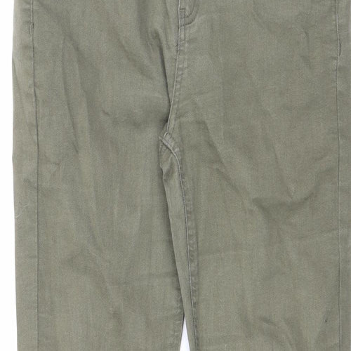 Patrizia Womens Green Cotton Skinny Jeans Size 31 in L31 in Slim Zip