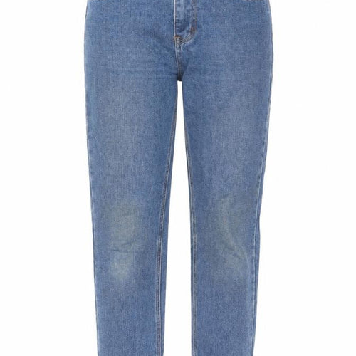 Boohoo Womens Blue Cotton Straight Jeans Size 10 L28 in Regular Zip