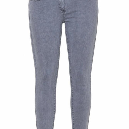 NEXT Womens Grey Cotton Skinny Jeans Size 12 L28 in Regular Zip