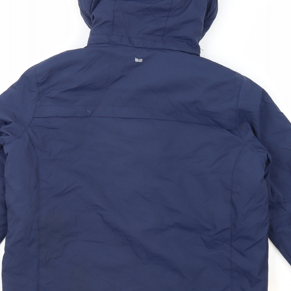 Mountain Warehouse Boys Blue Windbreaker Jacket Size 13 Years Zip - Hooded
