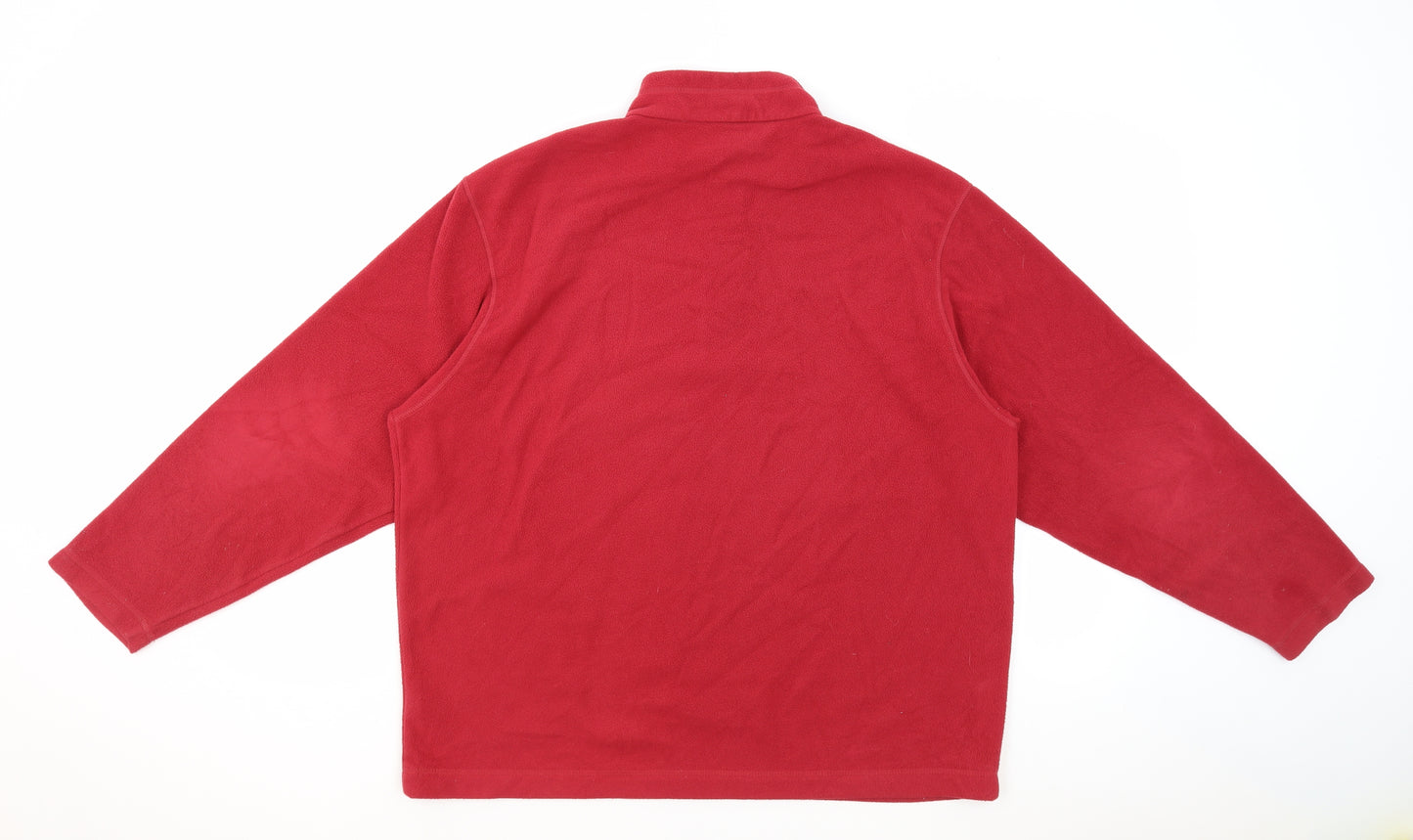 Blue Harbour Womens Red 100% Polyester Pullover Sweatshirt Size 2XL Pullover - 1/4 Zip