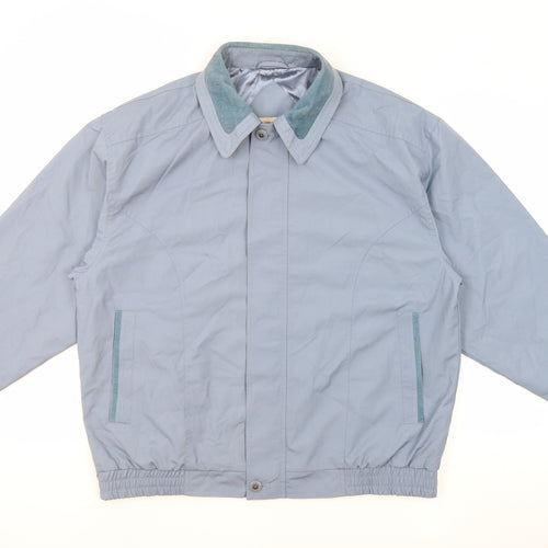 Country Trader Mens Blue Jacket Size L Zip