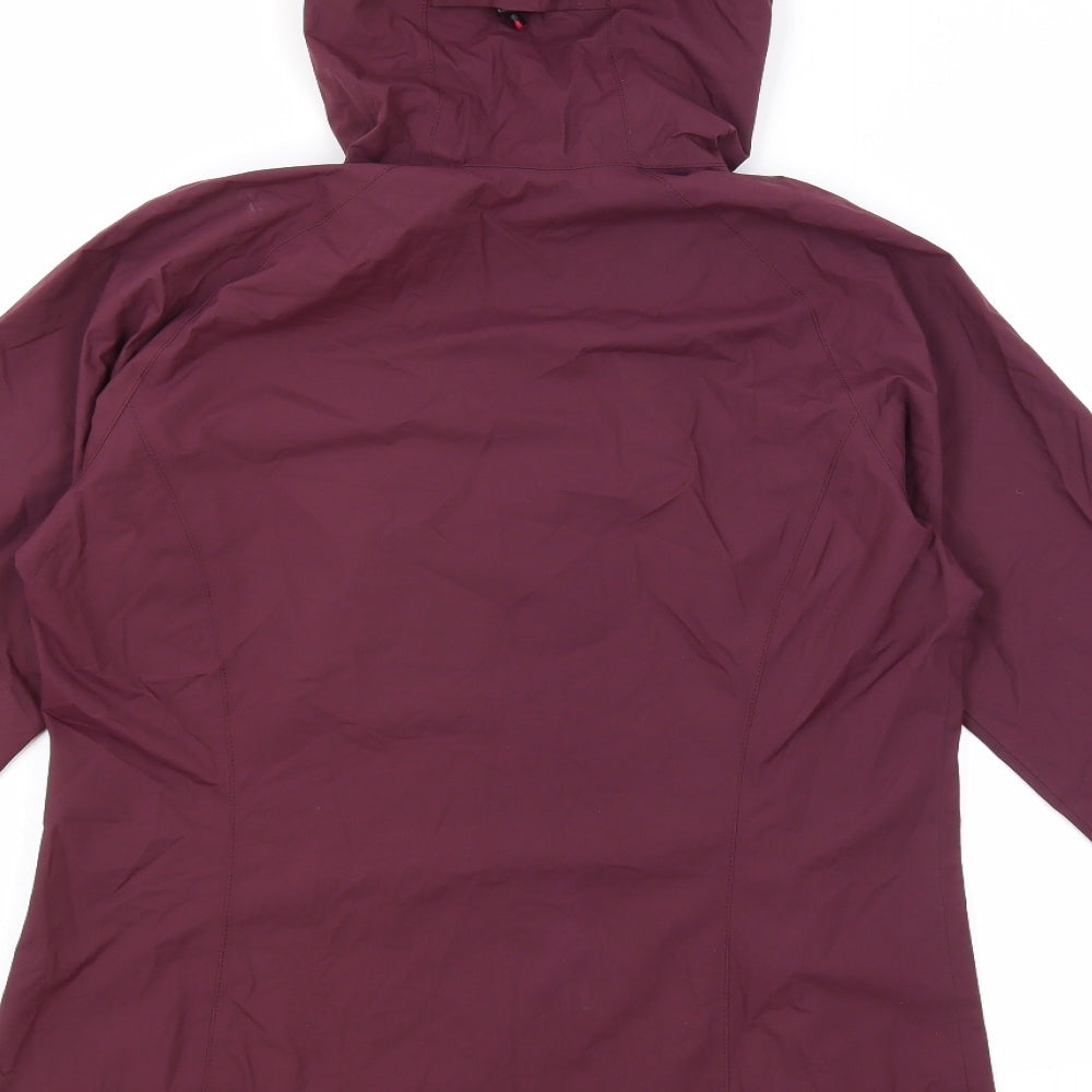 Berghaus Womens Purple Windbreaker Jacket Size 12 Zip - Logo Zipped Pockets