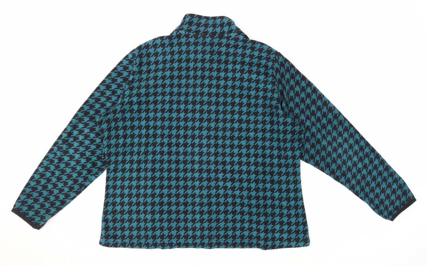 Marks and Spencer Womens Green Geometric Jacket Size 20 Zip