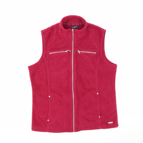 Maine New England Womens Pink Gilet Jacket Size 16 Zip