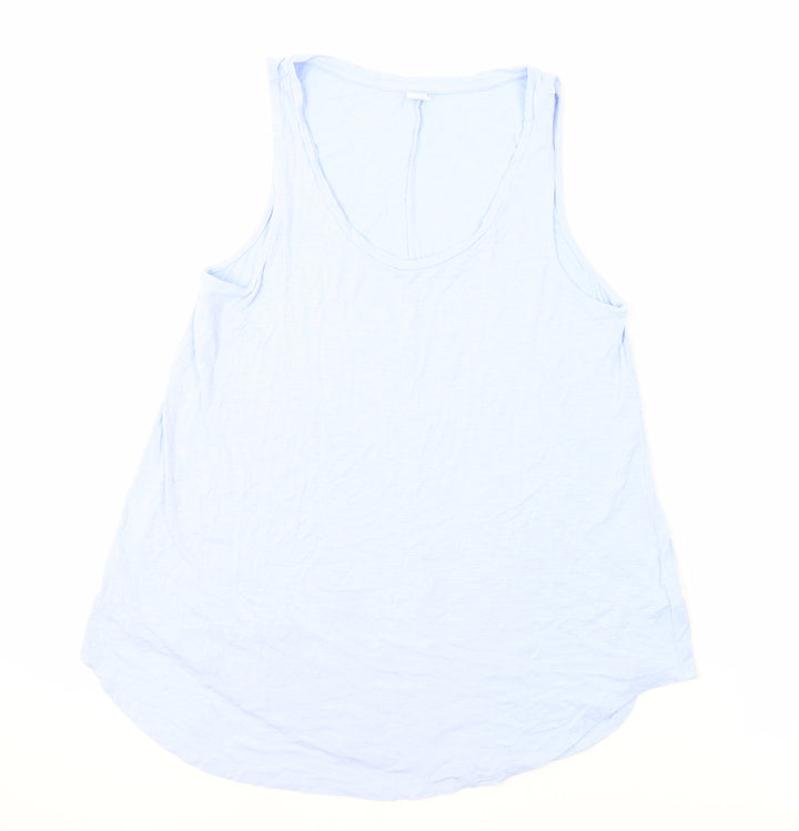 Old Navy Womens Blue Viscose Basic Tank Size M Boat Neck