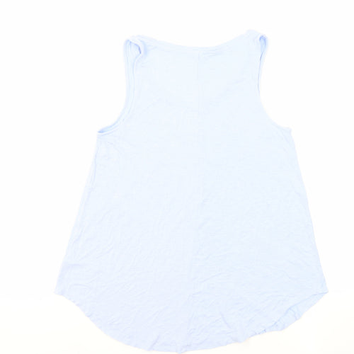 Old Navy Womens Blue Viscose Basic Tank Size M Boat Neck